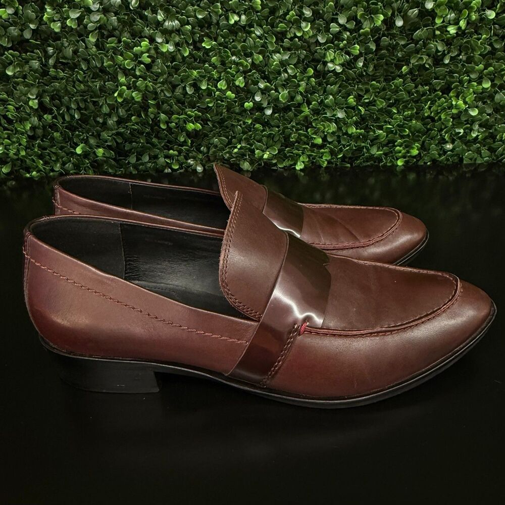 GEOX D Lover D Wlover4 Women’s US 9 EU 39 Burgundy Leather Loafers Flats